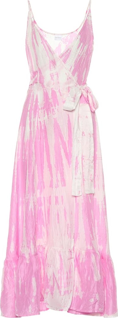 Anna Kosturova Exclusive to Mytheresa – tie-dye silk dress