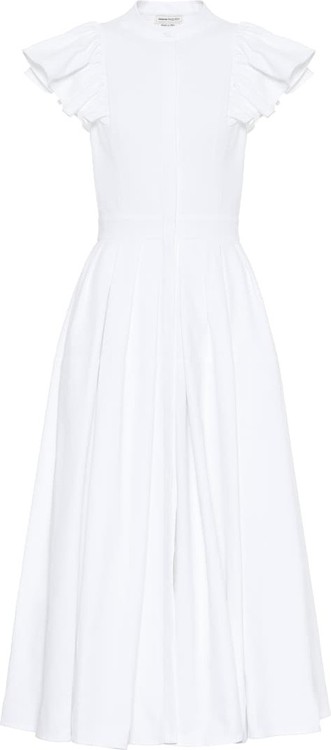 Alexander McQueen Cotton midi dress