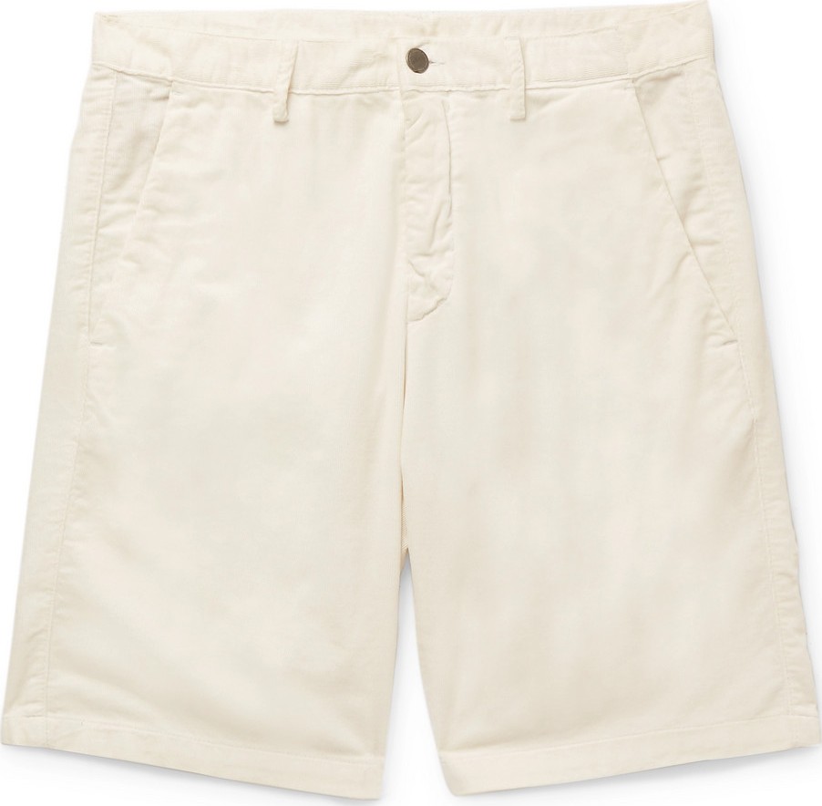 Massimo Alba Watercolour-Dyed Cotton-Corduroy Shorts