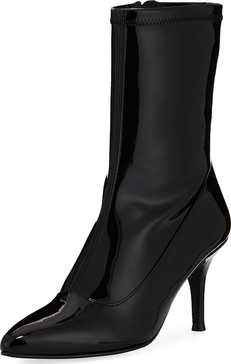 Stuart Weitzman Clingy Patent Sock Bootie