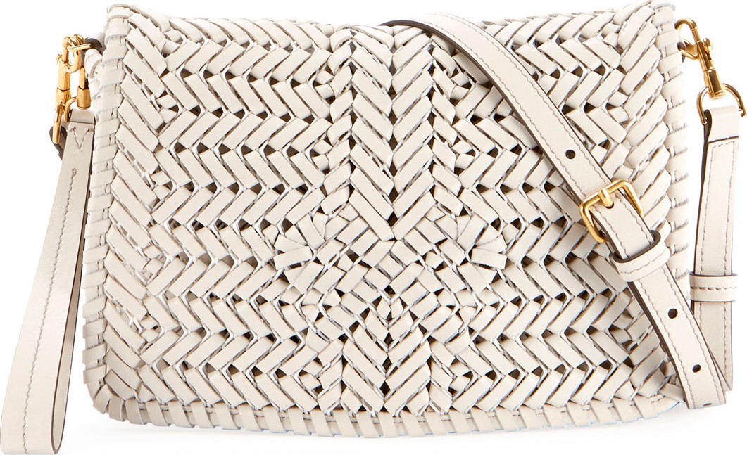 Anya Hindmarch The Neeson Woven Leather Crossbody Bag