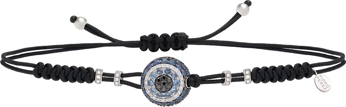 Pippo Perez Pull-Cord Bracelet with Sapphire & Diamond Fatima Eye Station