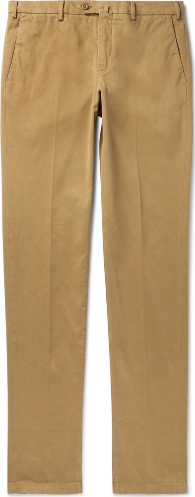 Loro Piana Brushed Stretch-Cotton Chinos Loro Piana Brushed Stretch-Cotton Chinos