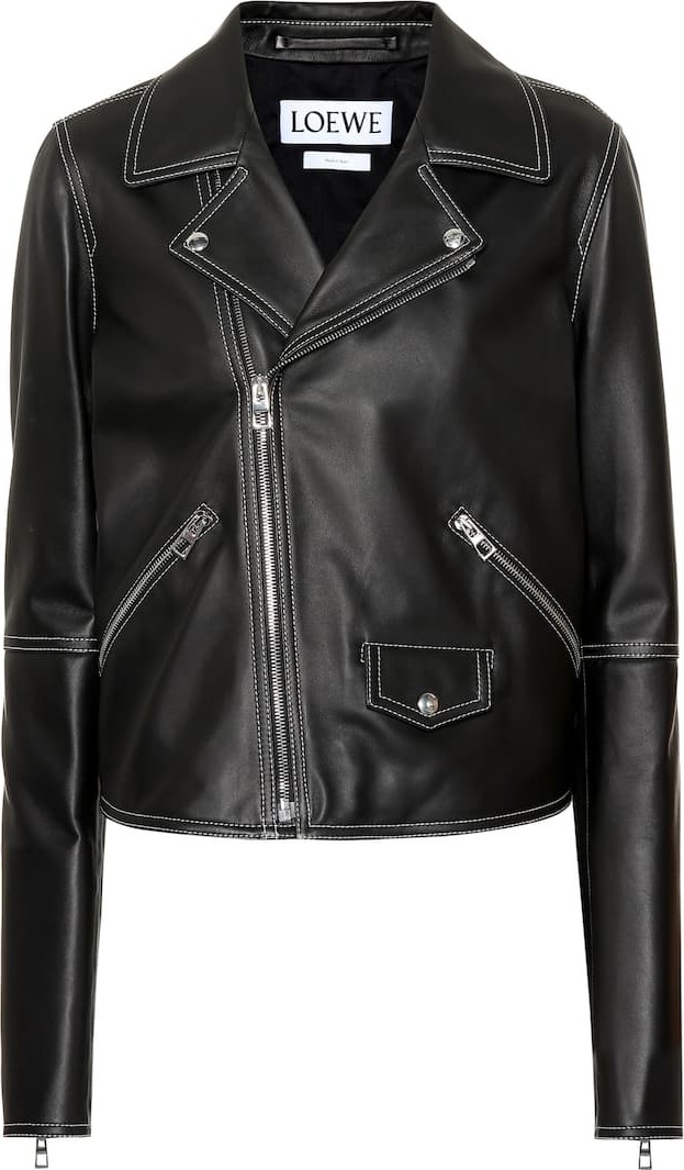 LOEWE Leather biker jacket