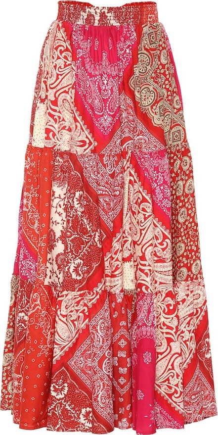 Polo Ralph Lauren Printed cotton maxi skirt