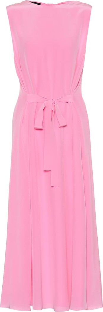 ROCHAS Silk crêpe midi dress