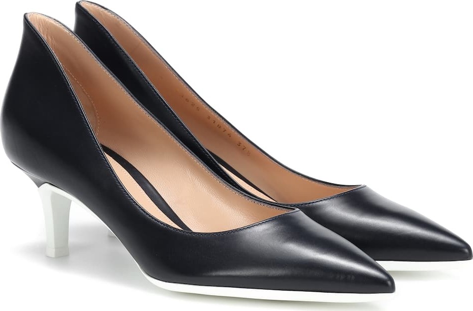 Gianvito Rossi Alpha 55 leather pumps