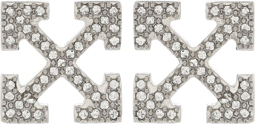 Off White Arrow embellished earrings