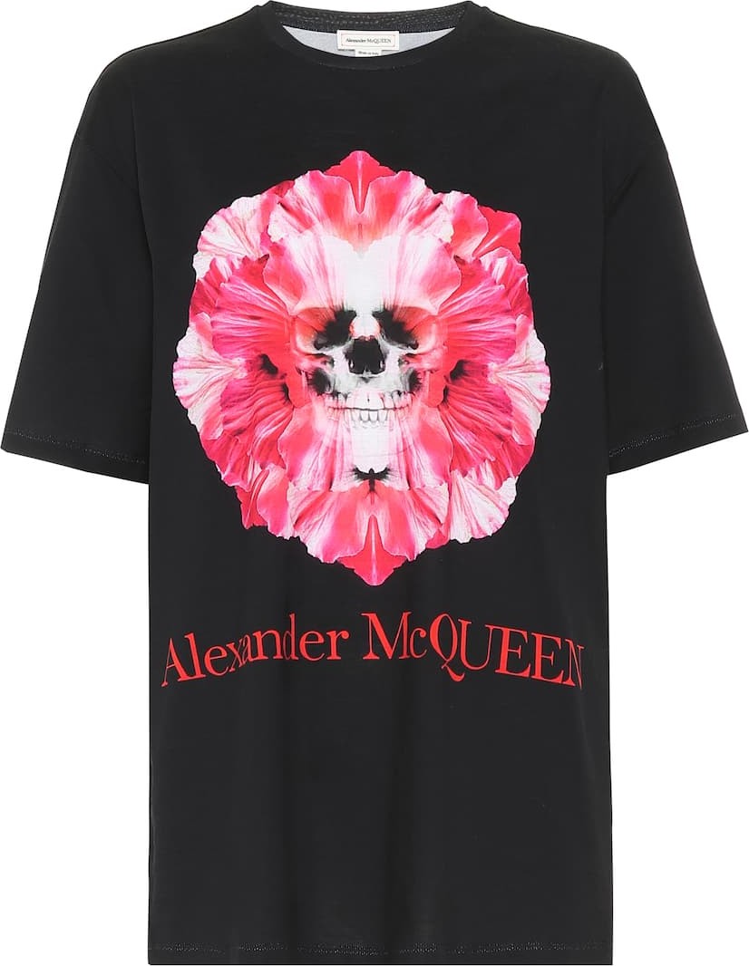 Alexander McQueen Printed cotton-jersey T-shirt