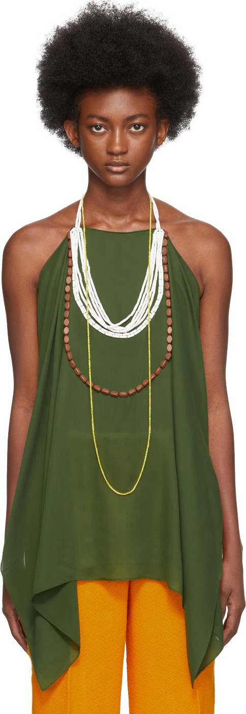 Jacquemus Green 'Le Haut Bijoux' Tank Top