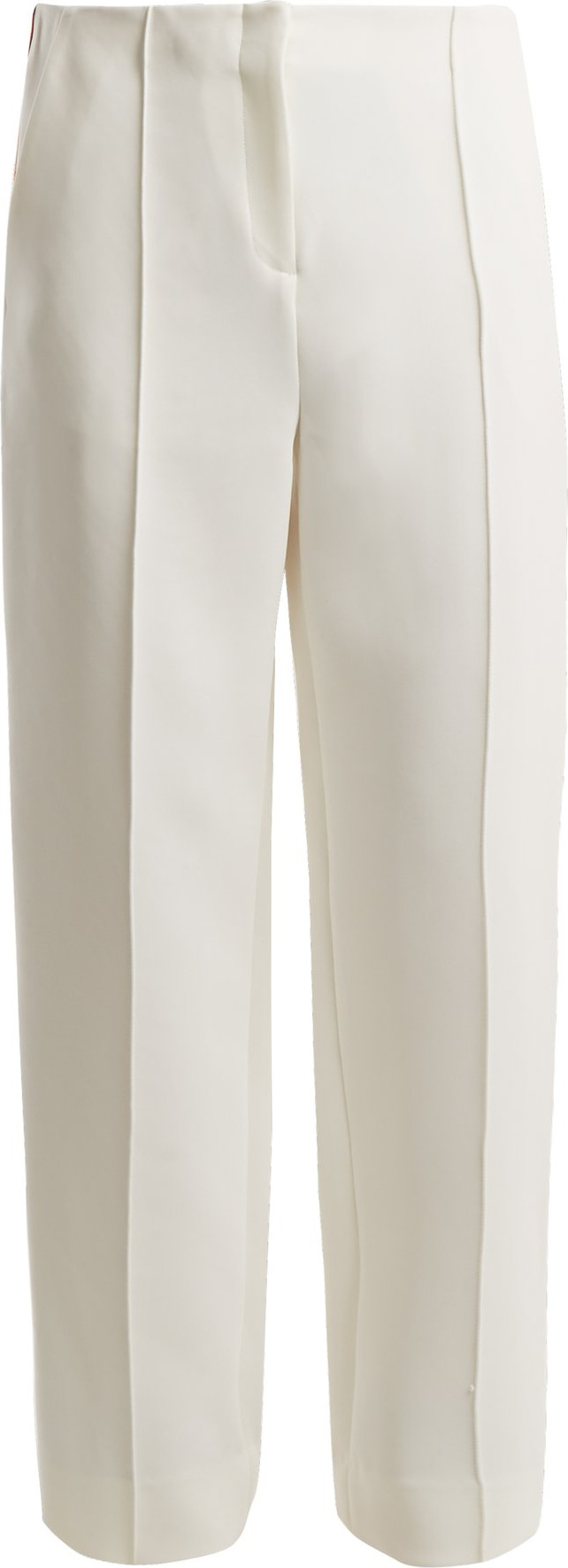 DIANE von FURSTENBERG Mid-rise wide-leg side-striped trousers