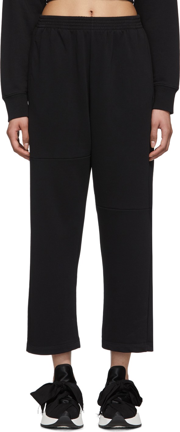 MM6 Maison Margiela Black Straight Lounge Pants