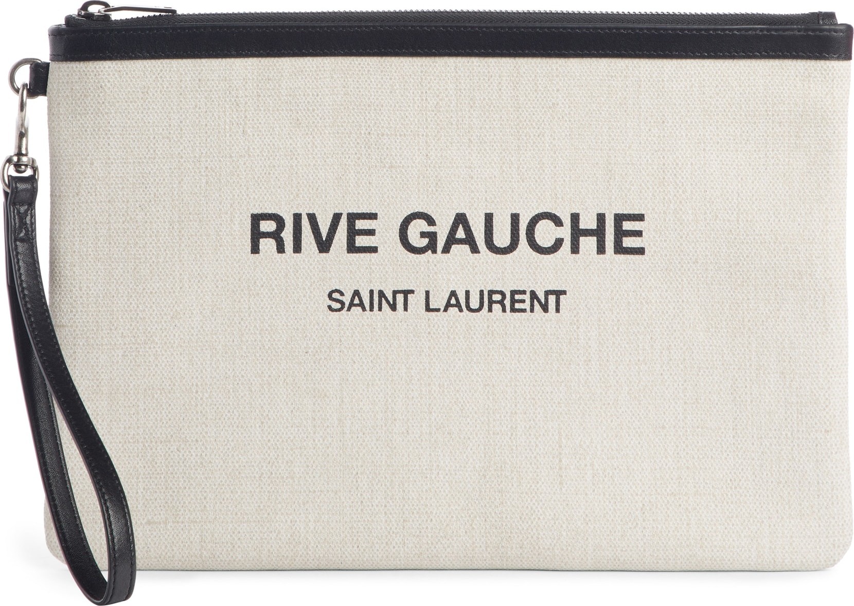 Saint Laurent Rive Gauche Canvas Pouch