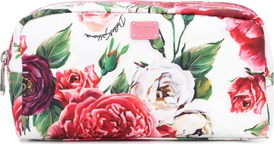 Dolce & Gabbana Floral-printed cosmetic case