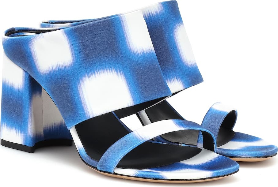 Dries Van Noten Printed satin sandals