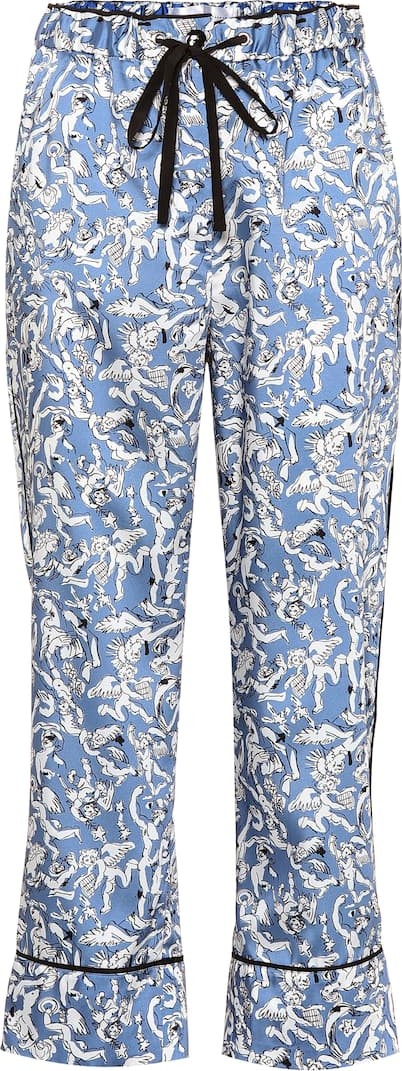 VICTORIA, VICTORIA BECKHAM Printed wide-leg pants
