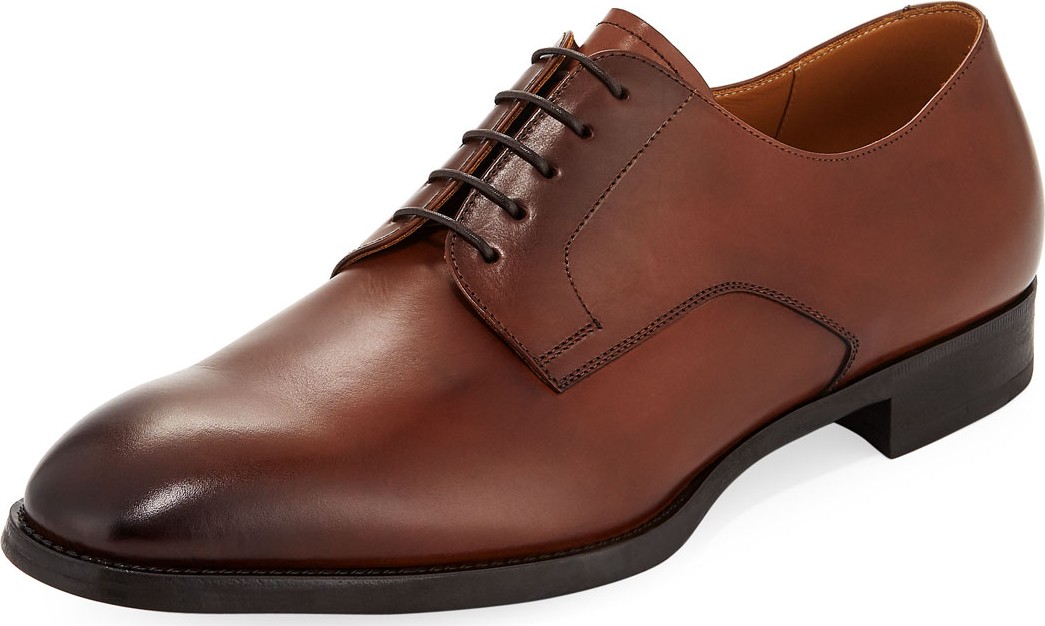 Giorgio Armani Men's York Smooth Leather Derby Oxfords
