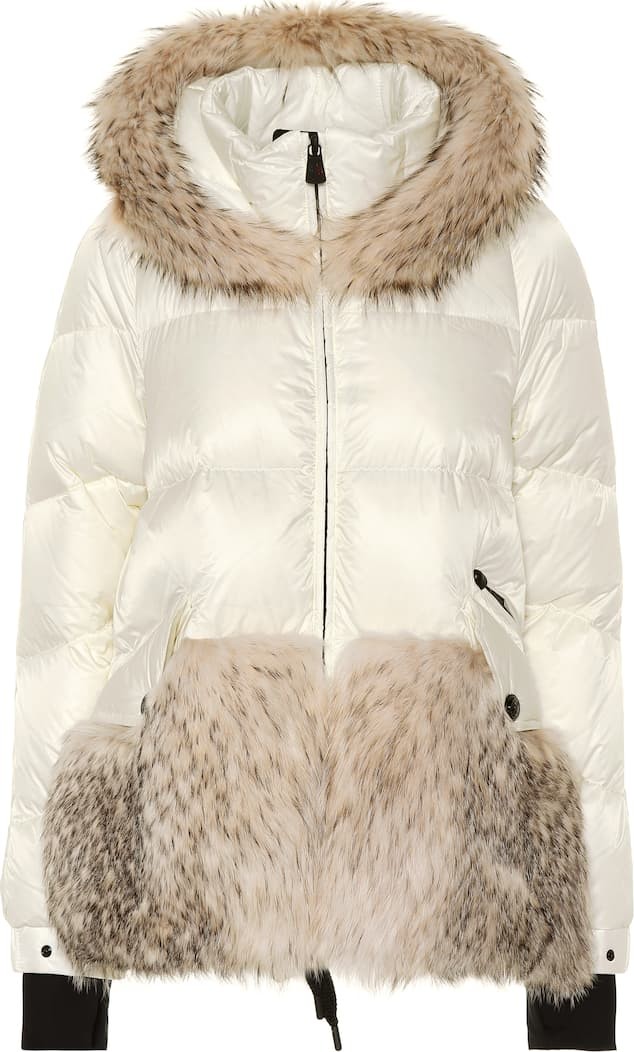 Moncler Fur-trimmed down jacket