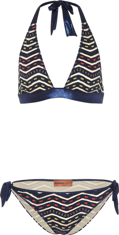 Missoni Crochet halterneck bikini