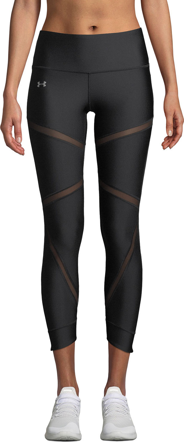 Under Armour HeatGear® Cropped Mesh Performance Leggings