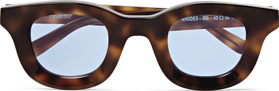 RHUDE + Thierry Lasry Rhodeo Square-Frame Tortoiseshell Acetate Sunglasses