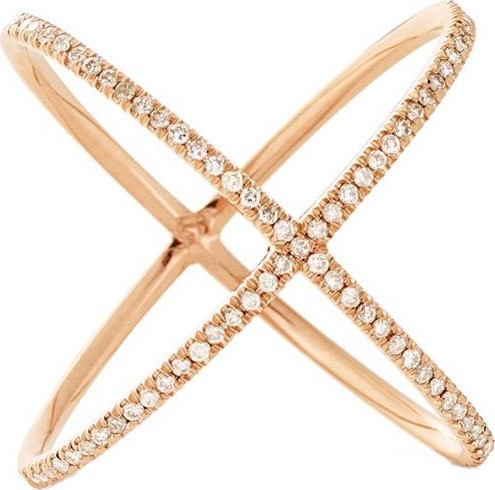 Eva Fehren The X ring 18kt Rose Gold