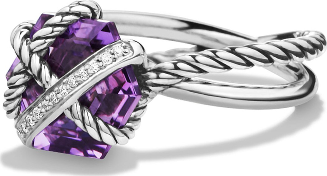 David Yurman Cable Wrap Ring with Diamonds