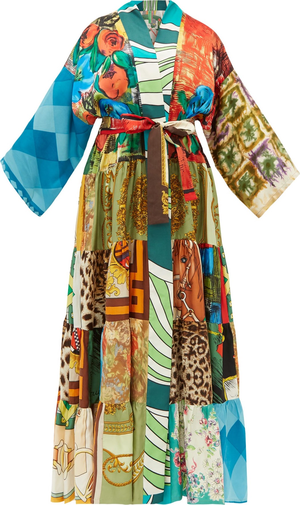Rianna + Nina Vintage patchwork-print kimono coat