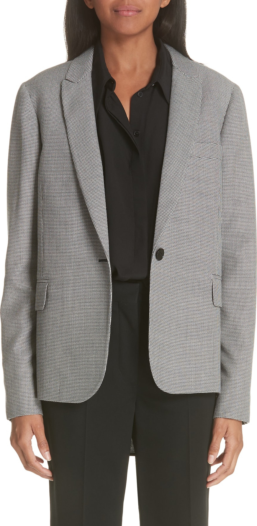 Stella McCartney Contrast Back Wool & Silk Blazer