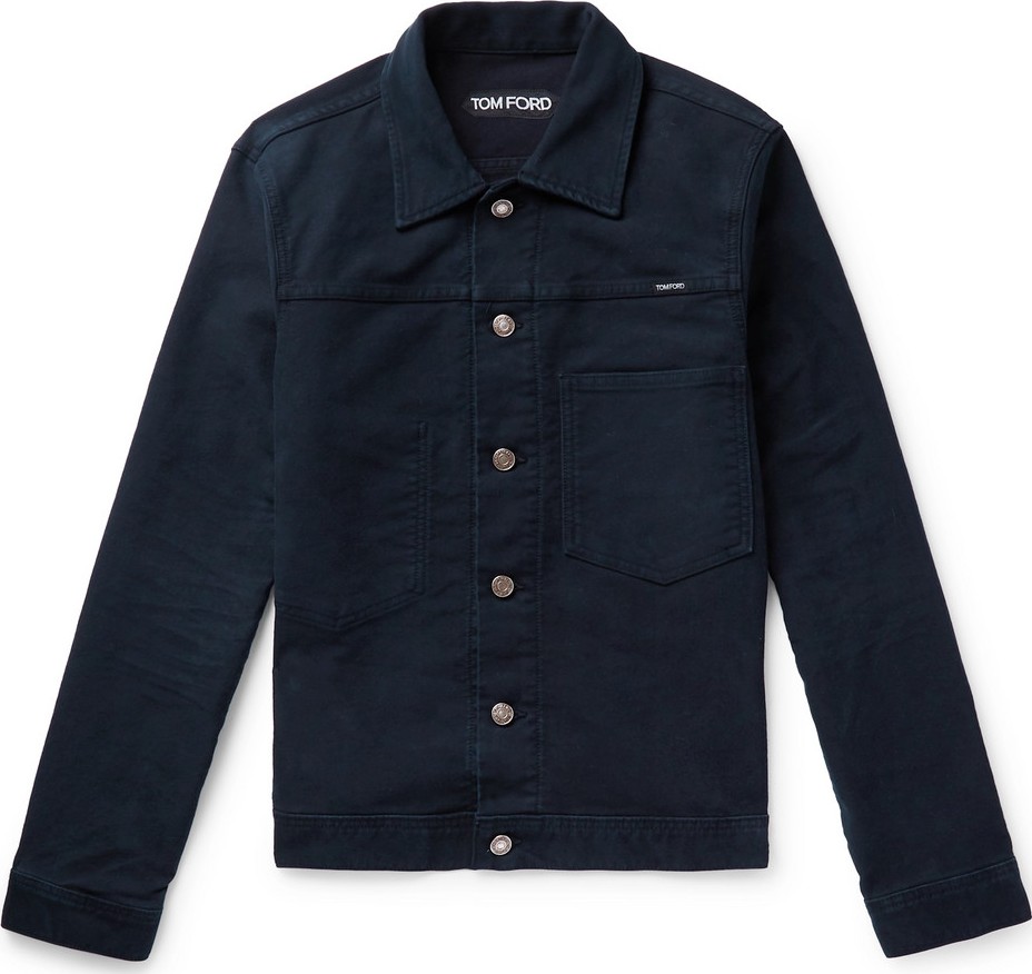 TOM FORD Brushed-Denim Trucker Jacket