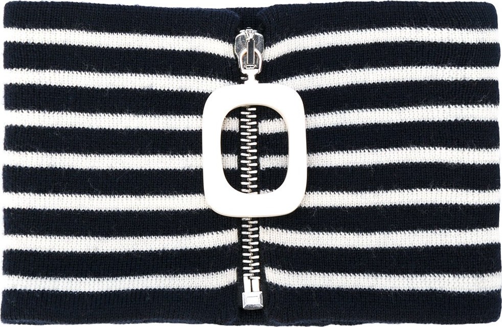 J.W.Anderson striped mock turtleneck collar J.W.Anderson striped mock turtleneck collar
