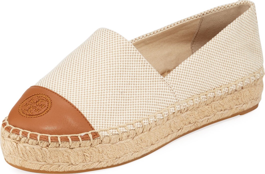 Tory Burch Color Block Slip-On Platform Espadrilles