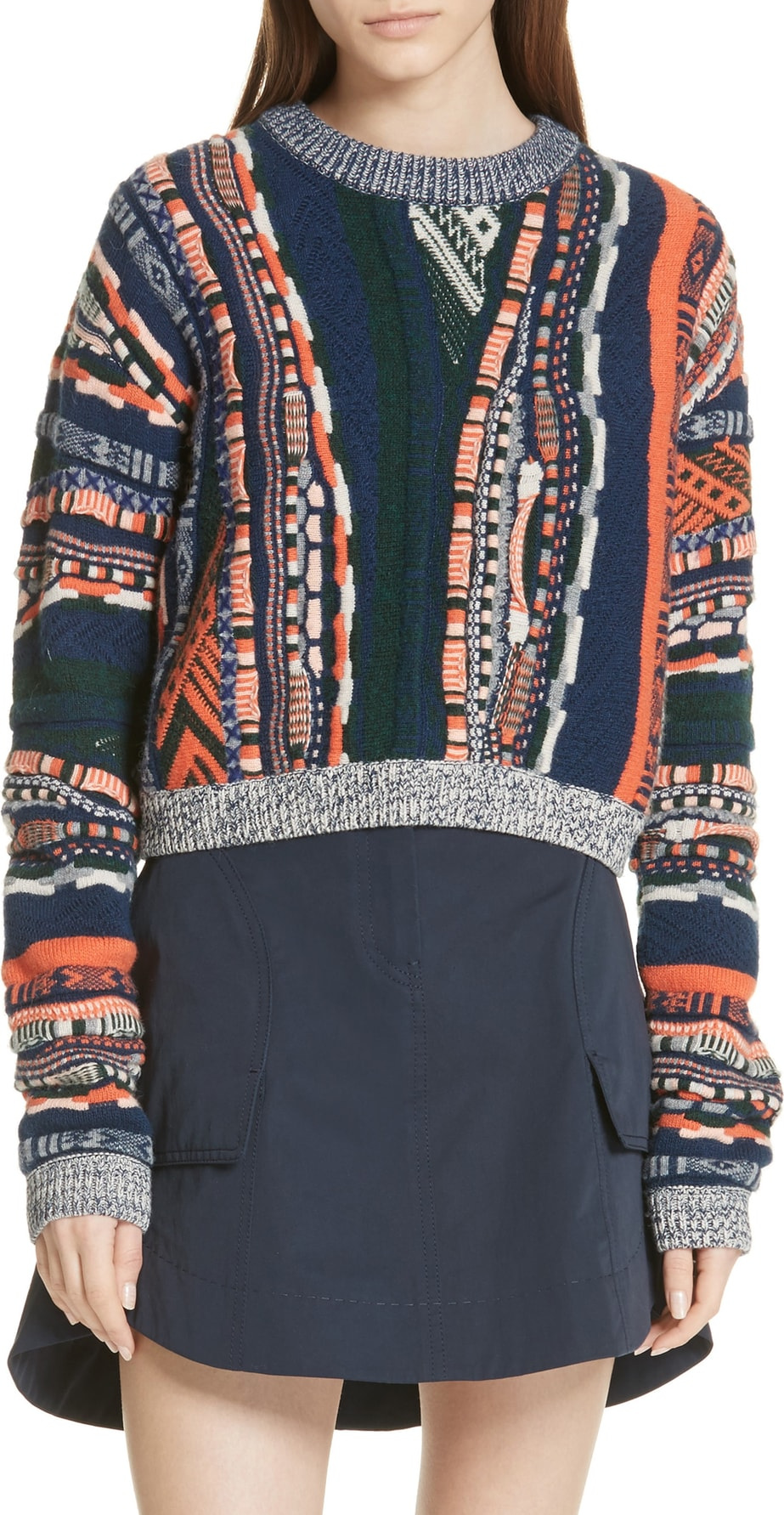 Carven Multistripe Sweater