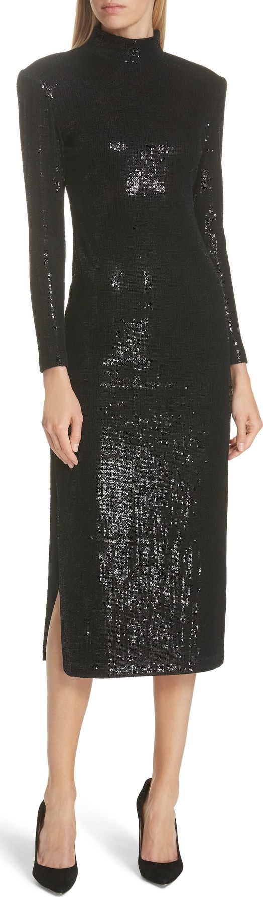 SMYTHE Sequin Midi Sheath Dress