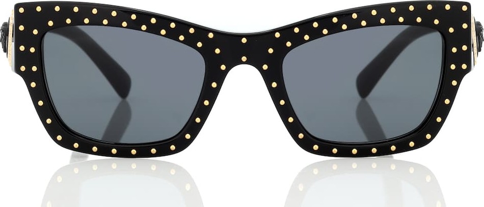Versace Embellished square sunglasses