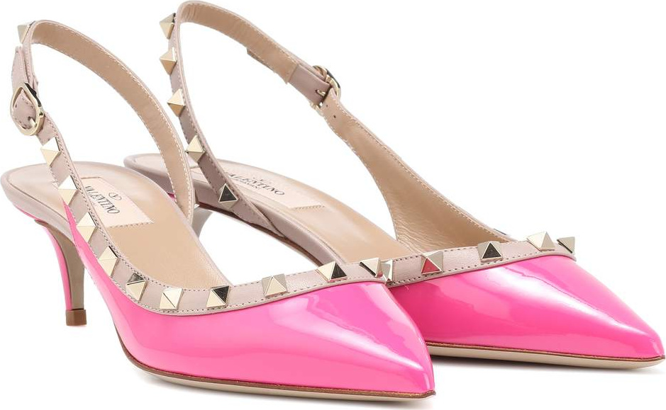 Valentino Valentino Garavani Rockstud leather slingback pumps