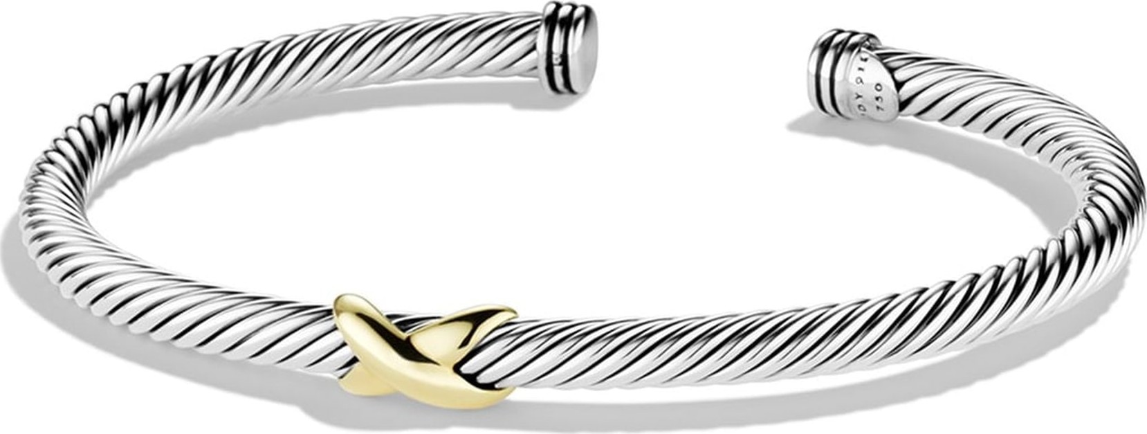 David Yurman 'X' Bracelet with Gold