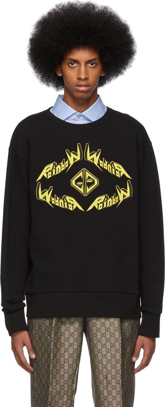 Gucci Black 'Rainbow' Sweatshirt