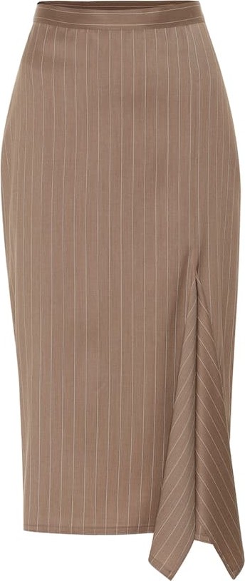 Max Mara Fedora striped wool pencil skirt