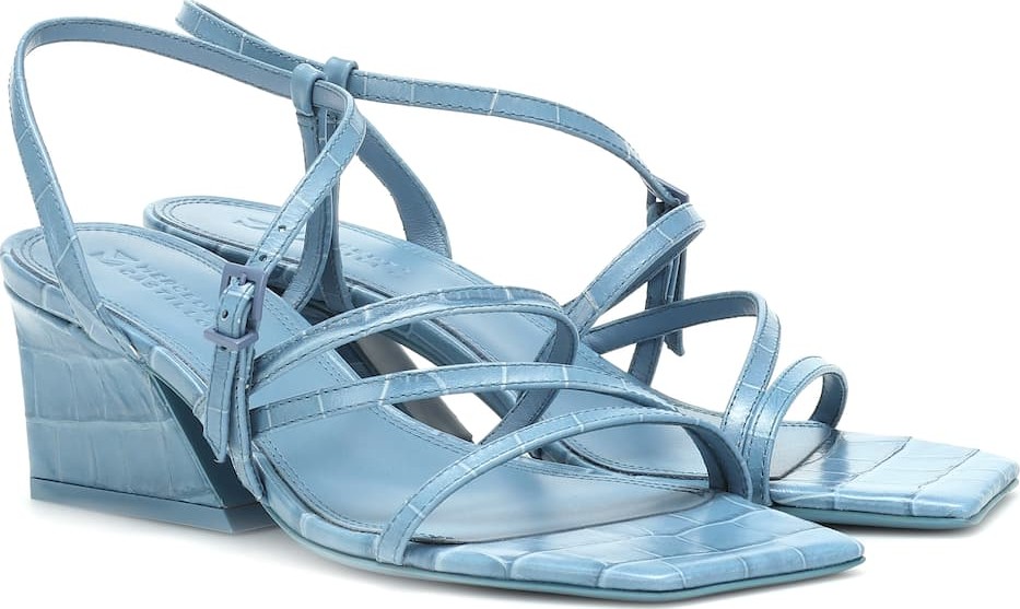 Mercedes Castillo Kelise croc-effect sandals