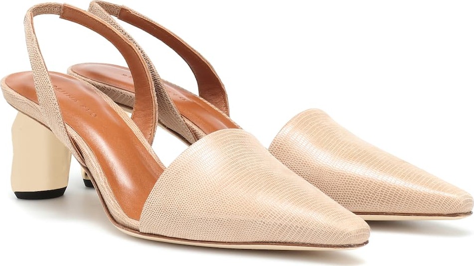 Rejina Pyo Conie leather slingback pumps