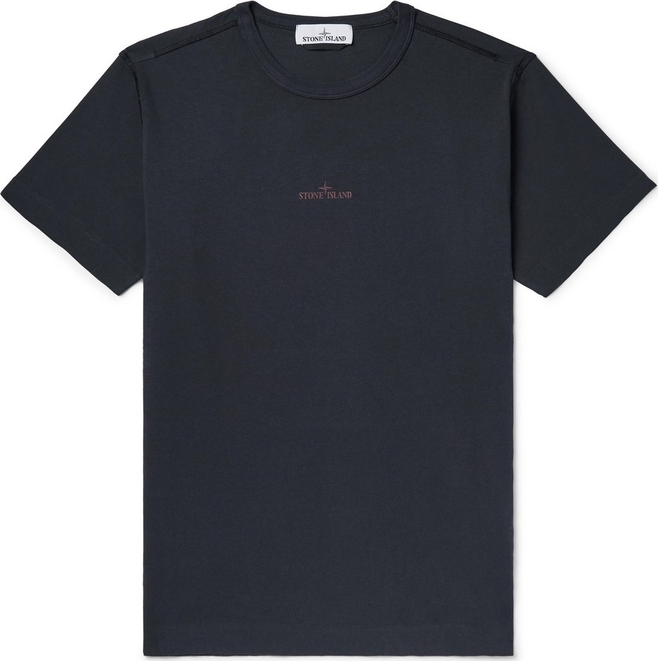 Stone Island Logo-Print Cotton-Jersey T-Shirt