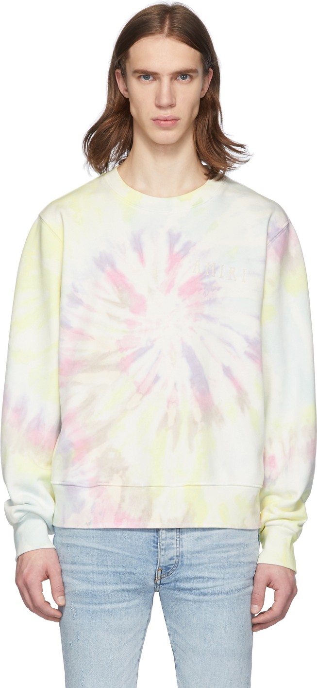 Amiri Multicolor Tie-Dye Hippie Sweatshirt