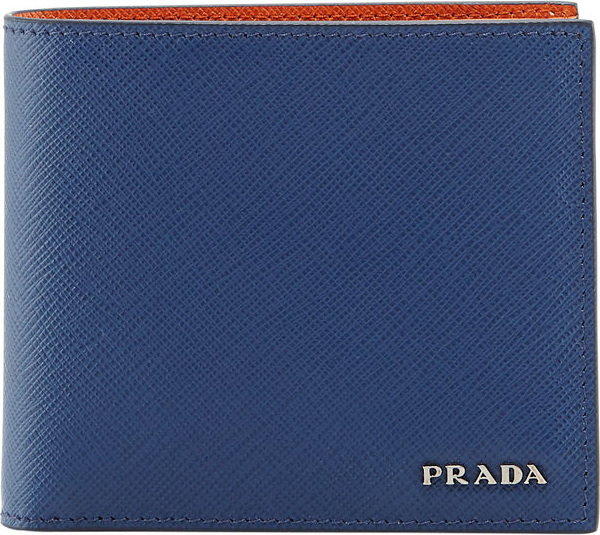 Prada Saffiano Leather Bi-Fold Wallet