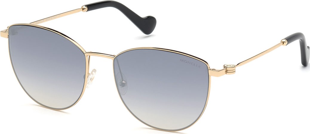 Moncler Mirrored Metal Butterfly Sunglasses