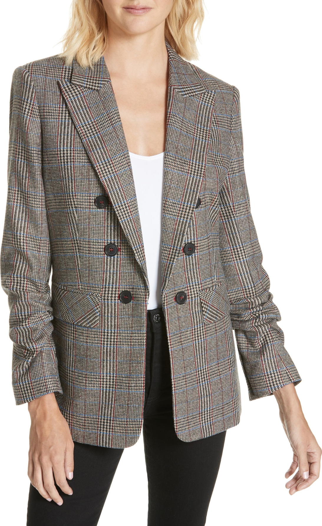 Veronica Beard Beacon Check Dickey Jacket