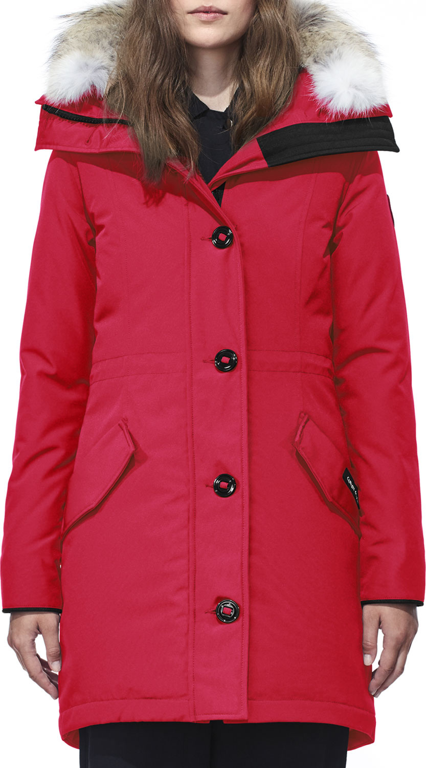 Canada Goose Rossclair Fur-Trim Hooded Down Parka