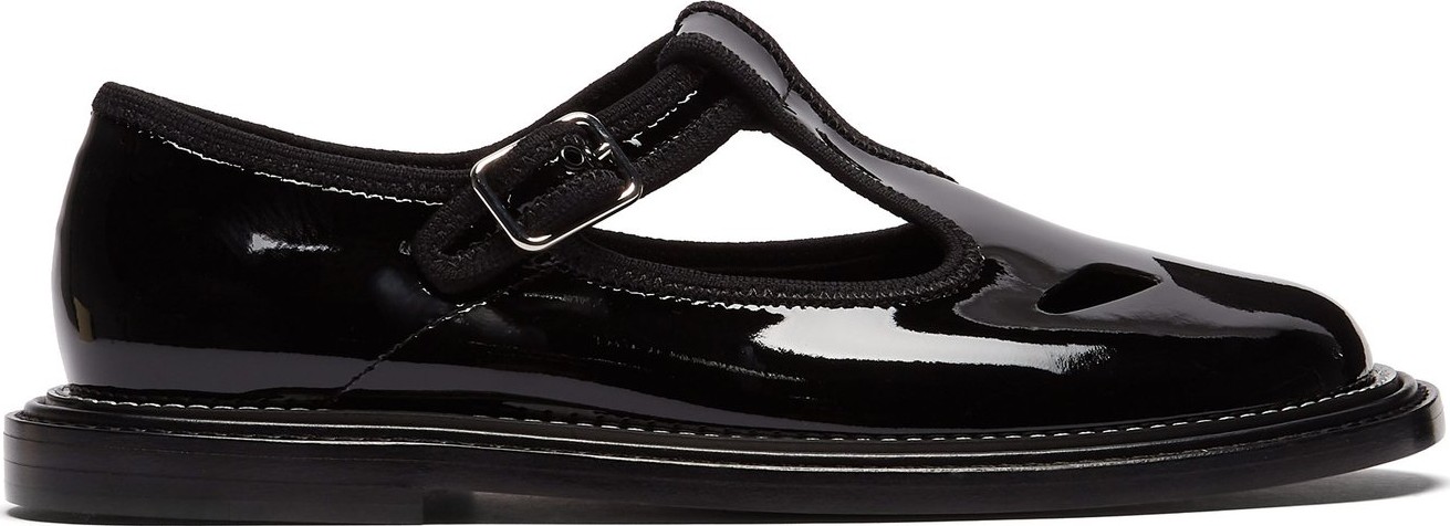 Burberry London England Patent-leather dolly loafers