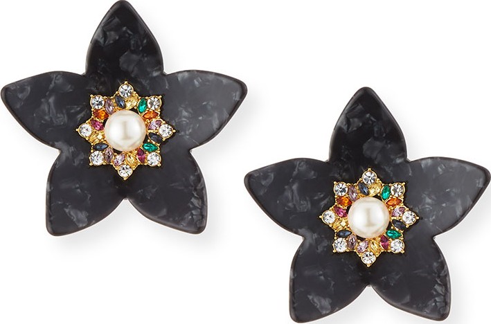 BAUBLEBAR Amariah Flower Resin Drop Earrings