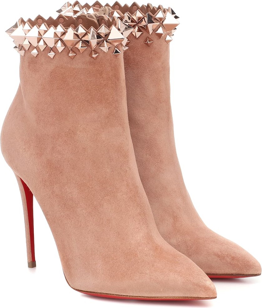 Christian Louboutin Firmamma 100 suede ankle boots
